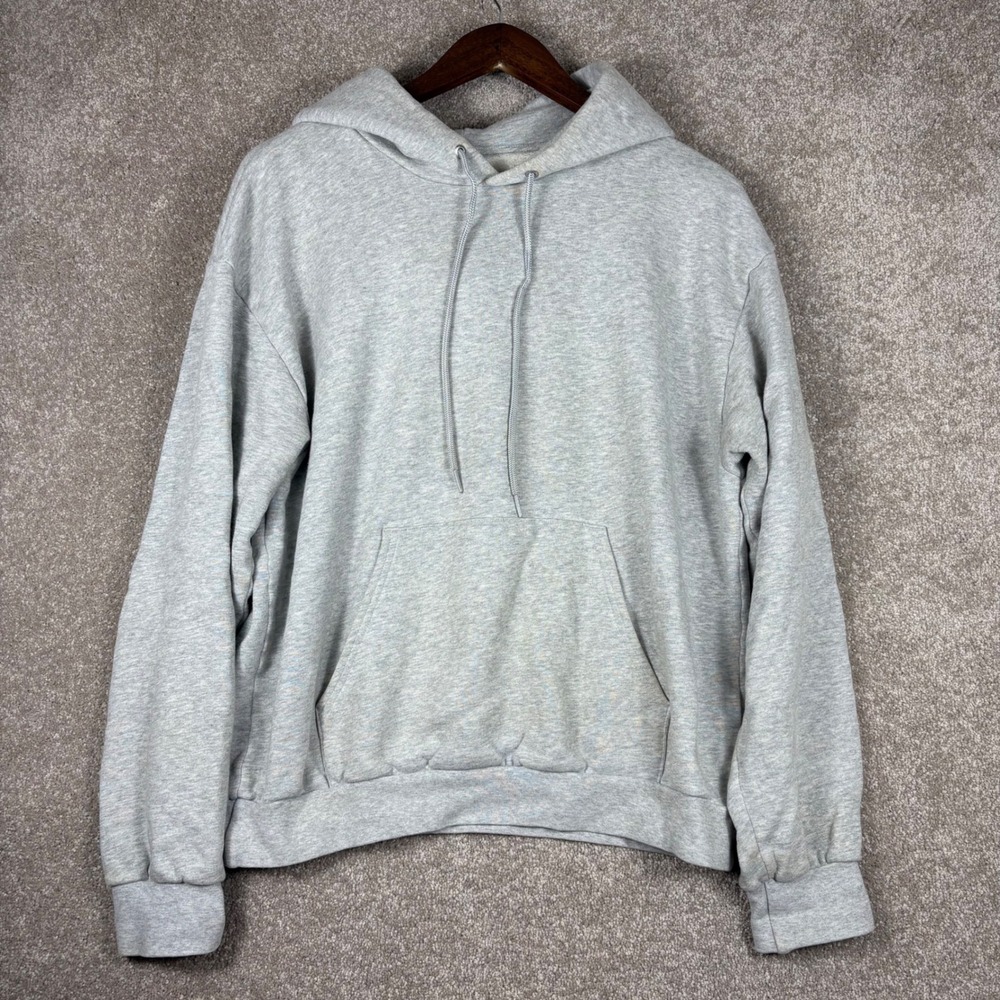 Tna Aritzia Pure Fleece Hoodie Grey Heather Pullover Sweatshirt Size M